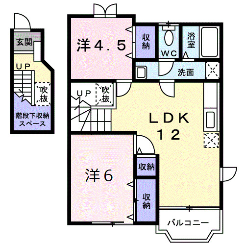 2階の間取り図