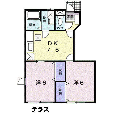 1階の間取り図