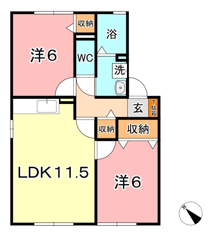 1階の間取り図