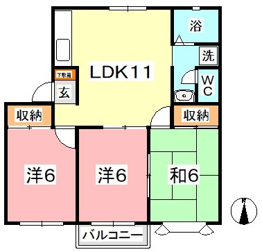 2階の間取り図