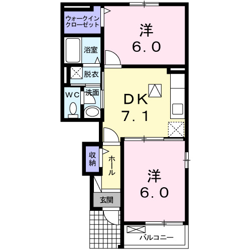 1階の間取り図