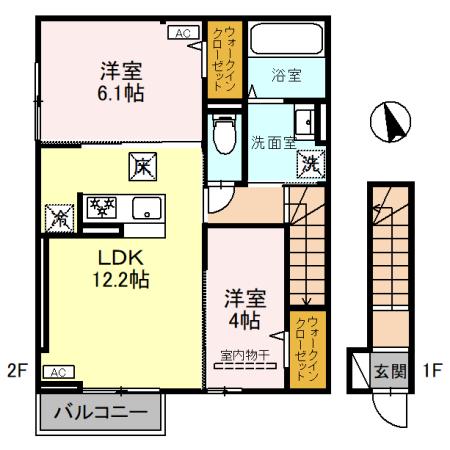 2階の間取り図