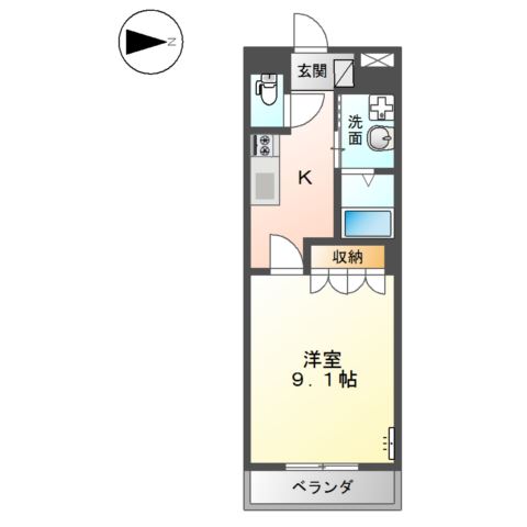 2階の間取り図