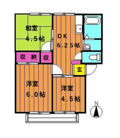 1階の間取り図