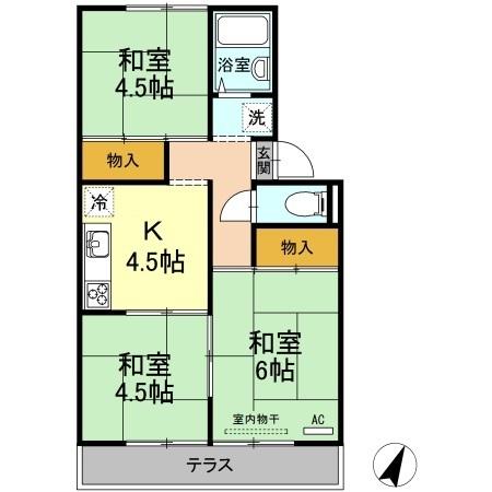 1階の間取り図