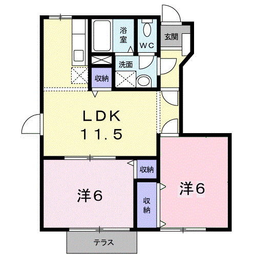 1階の間取り図