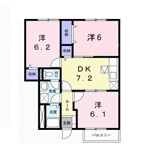1階の間取り図