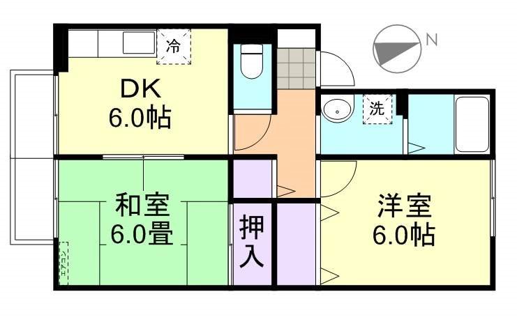 2階の間取り図