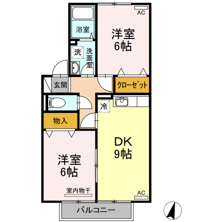 2階の間取り図