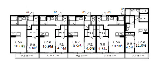 1階の間取り図