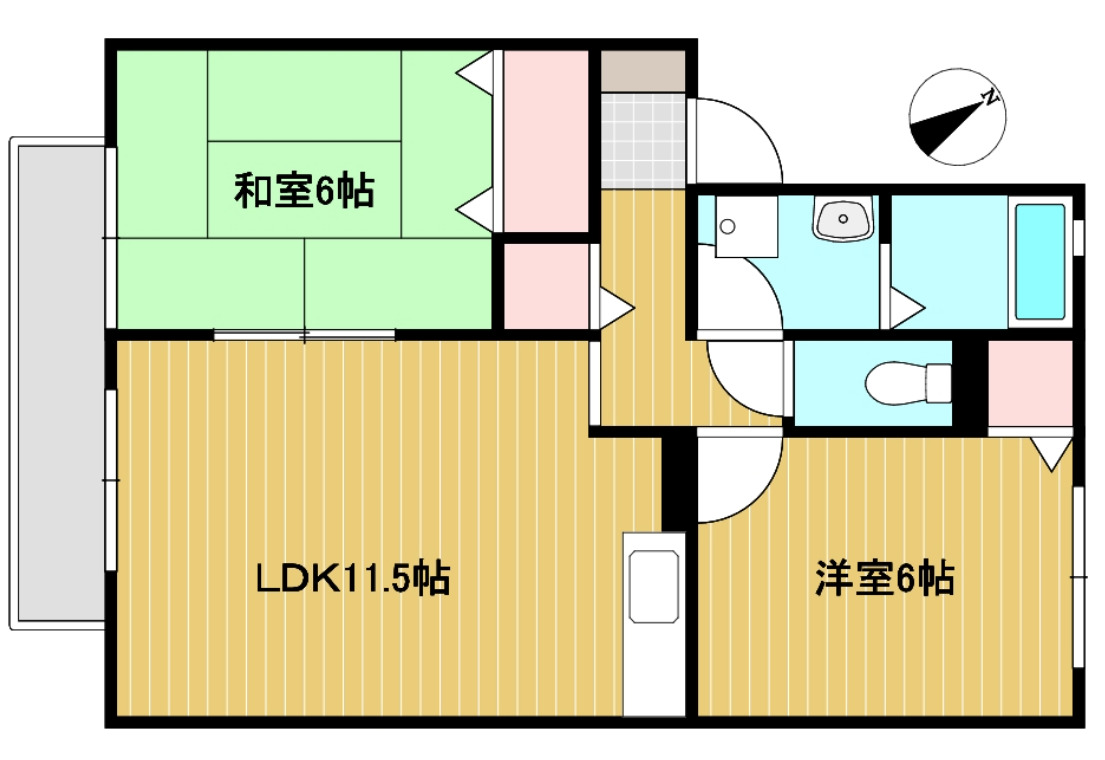 1階の間取り図