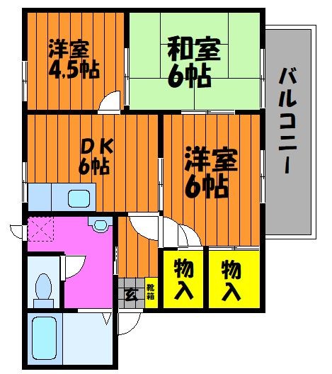 2階の間取り図