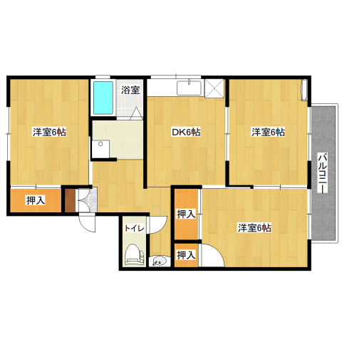 2階の間取り図