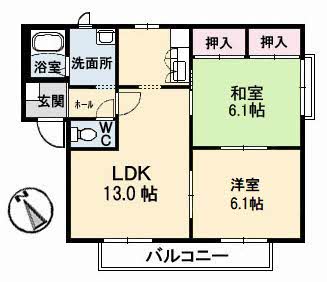 1階の間取り図
