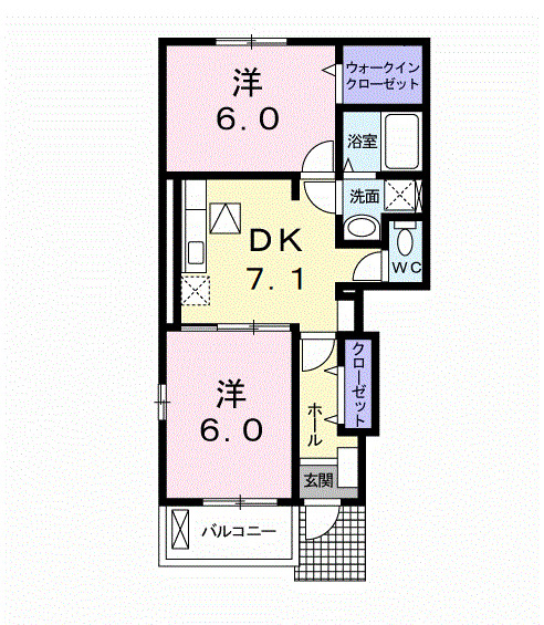 1階の間取り図