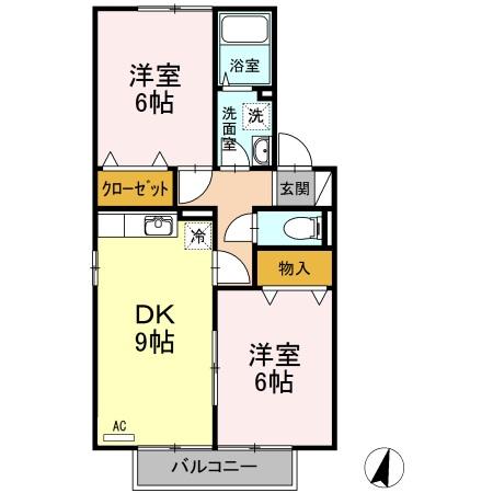 2階の間取り図