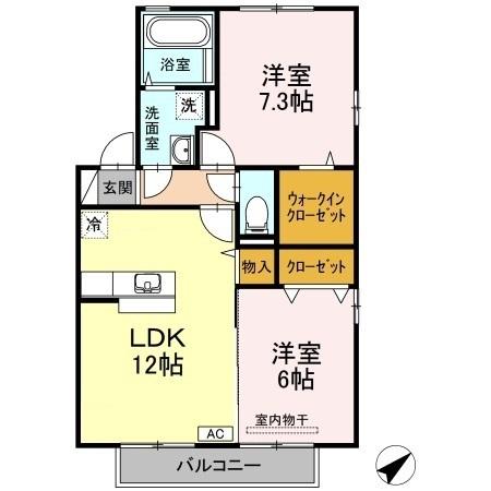 2階の間取り図