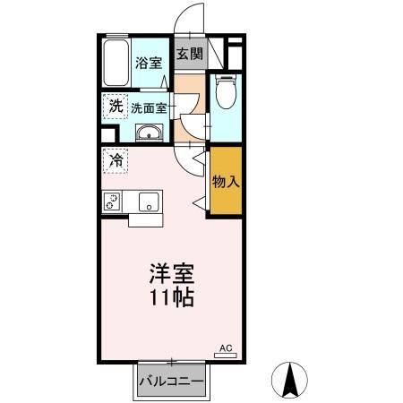 2階の間取り図