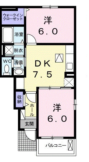1階の間取り図