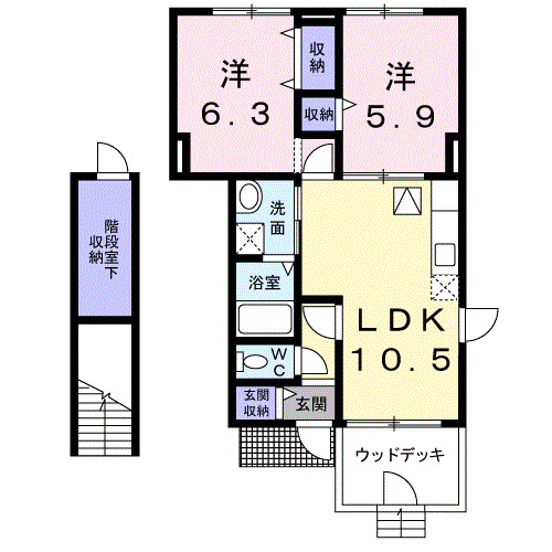 1階の間取り図