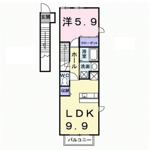 2階の間取り図