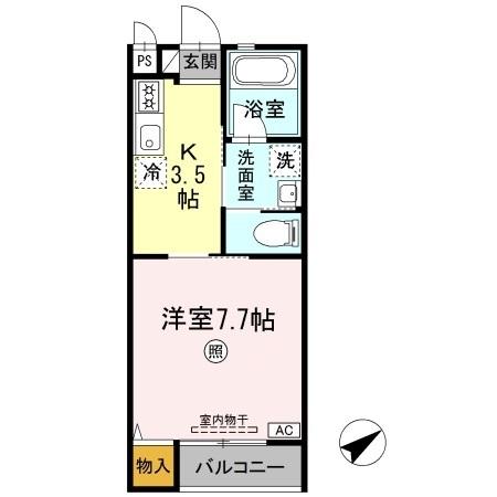 2階の間取り図