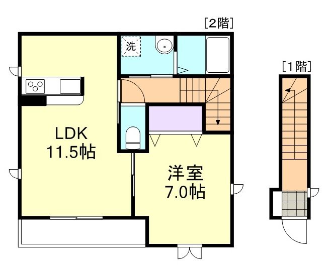 2階の間取り図