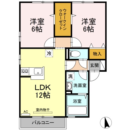 1階の間取り図