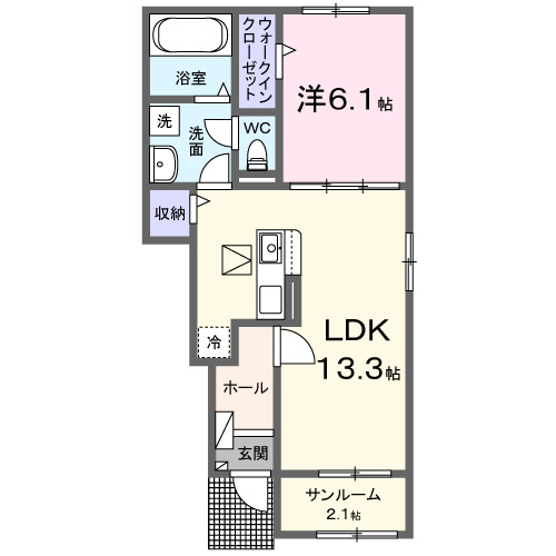 1階の間取り図