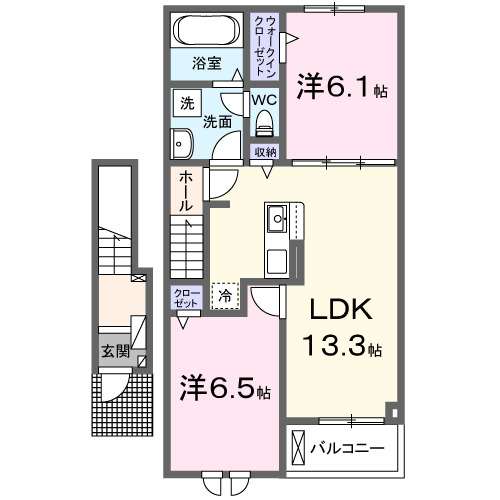 2階の間取り図