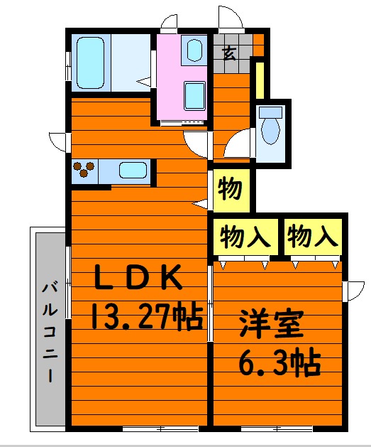 1階の間取り図