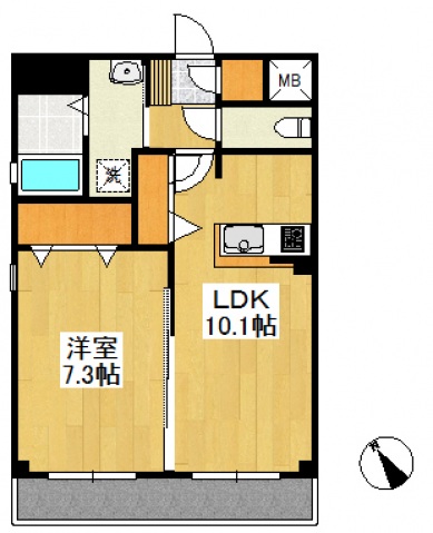1階の間取り図