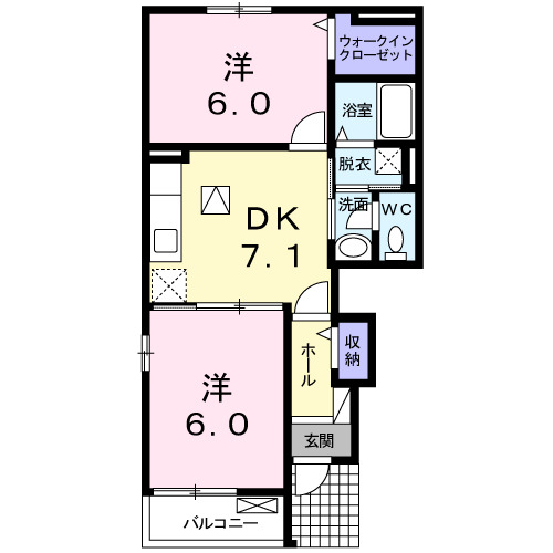 1階の間取り図