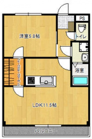 2階の間取り図