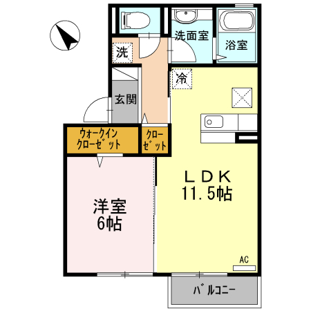 1階の間取り図