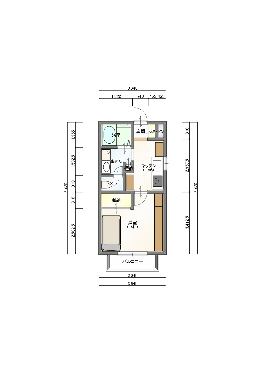 2階の間取り図