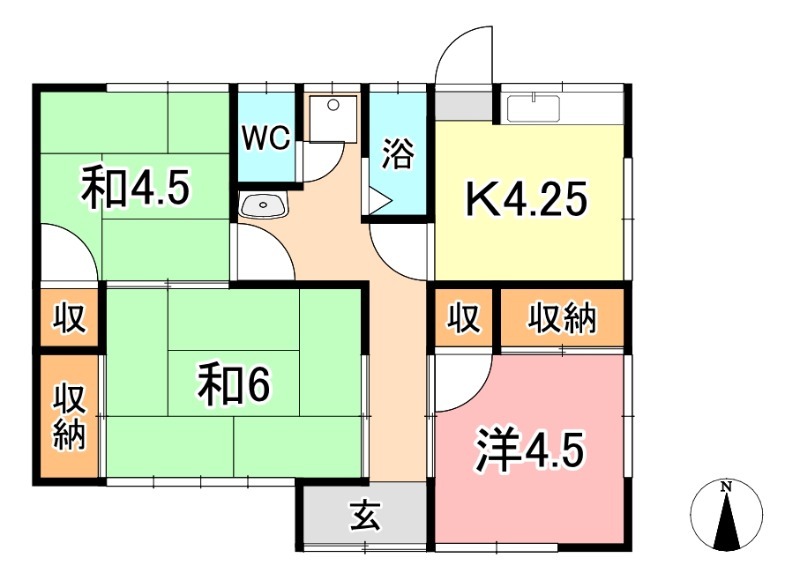 -階の間取り図