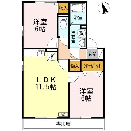 1階の間取り図