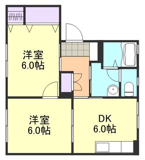 2階の間取り図