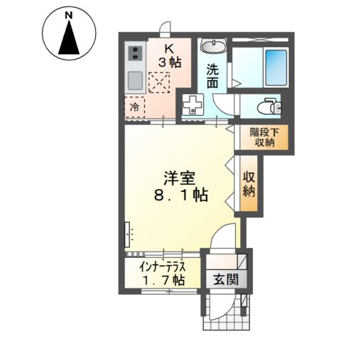 1階の間取り図