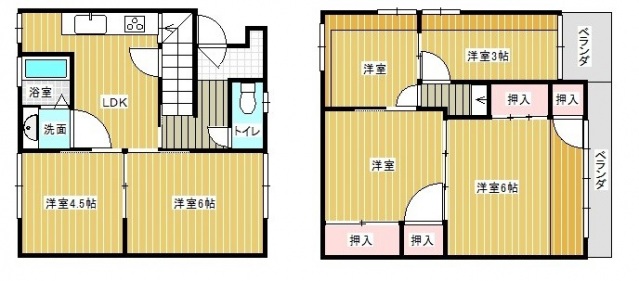 -階の間取り図
