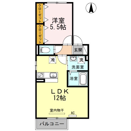 2階の間取り図