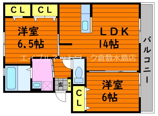 1階の間取り図