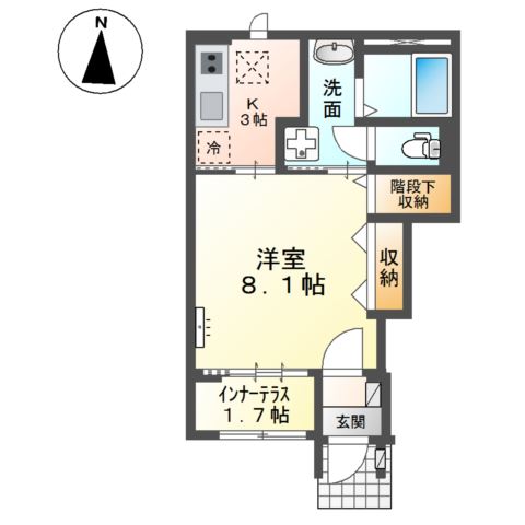 1階の間取り図