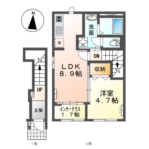 2階の間取り図