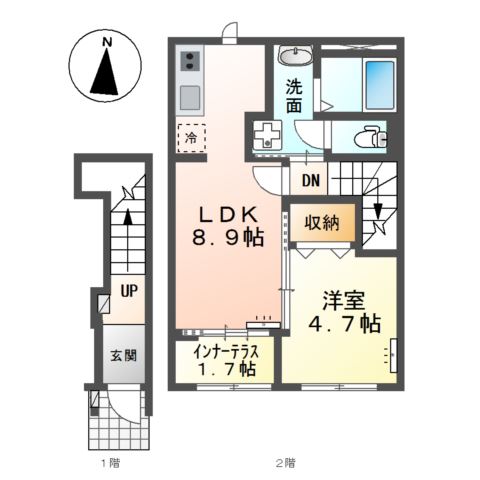 2階の間取り図
