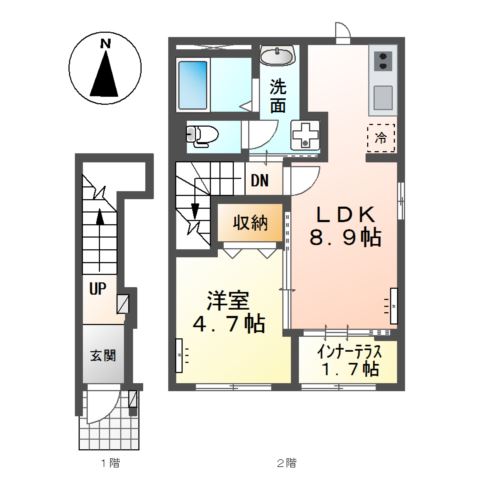 2階の間取り図