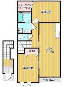 1階の間取り図
