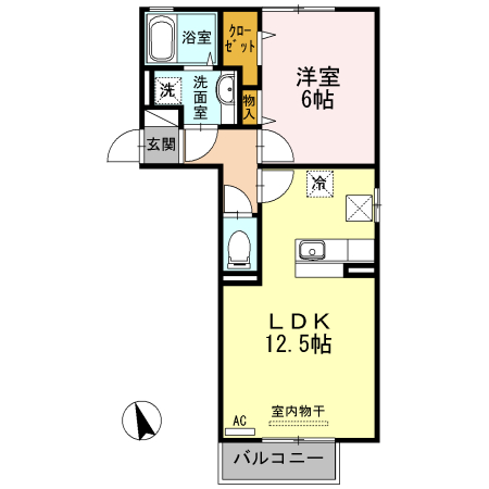 1階の間取り図