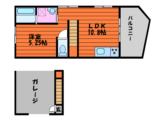 2階の間取り図